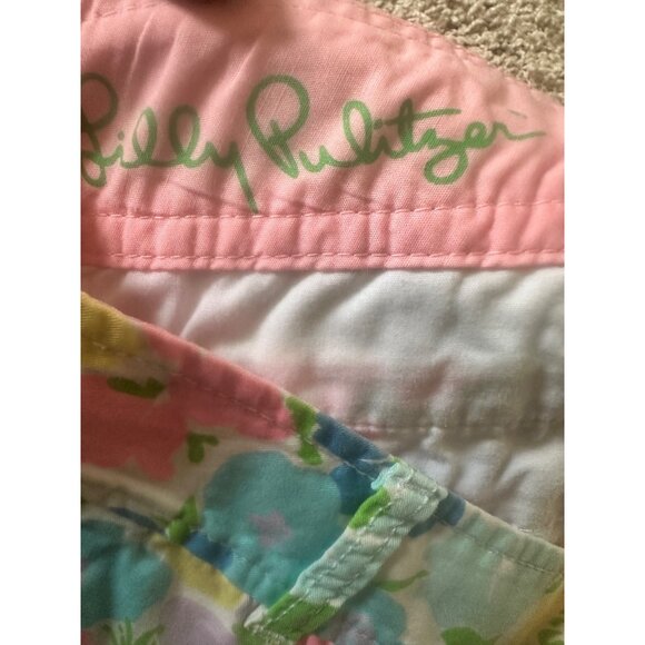 Lilly Pulitzer Buttercup Shorts Scalloped Hem Floral Pastels Size 0 Cotton Blend - Picture 10 of 10